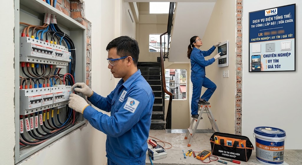 Thi Công, Lắp Đặt Và Sửa Chữa Điện